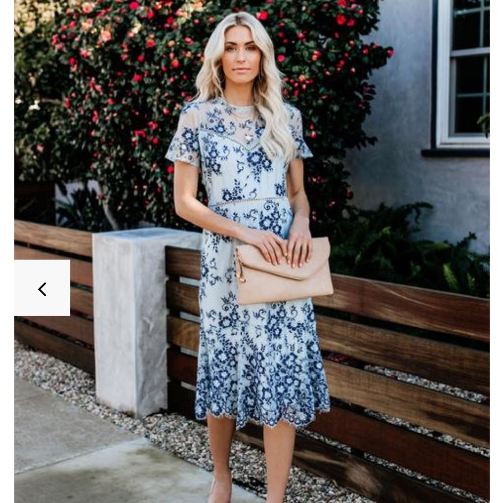 Something Blue Lace Dress